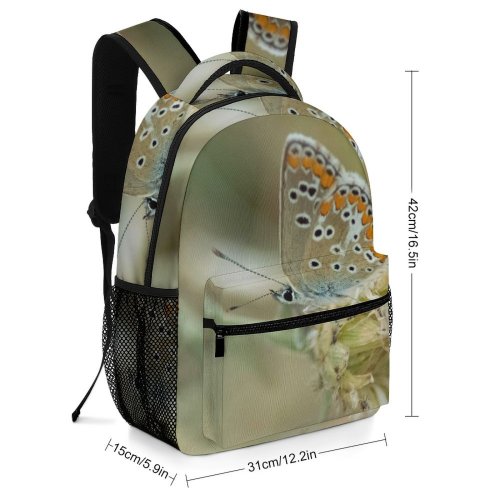 yanfind Children's Backpack Butterfly Insect Invertebrate Azuré Bleu Adonis Creative Commons Preschool Nursery Travel Bag