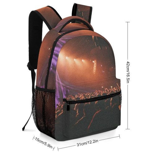 yanfind Children's Backpack Festival Entertainment Dark Performance Lights Nightclub Fans Hands Crowd Energy Audience Preschool Nursery Travel Bag