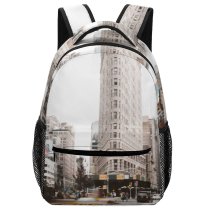 yanfind Children's Backpack  Tall City Pedestrian Downtown Cityscape Cab Daytime Towers Buildings Newyork States Preschool Nursery Travel Bag