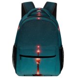 yanfind Children's Backpack Czech Dark Exploration Observatory Lights Science Landscape Evening Travel Space Light Galaxy Preschool Nursery Travel Bag