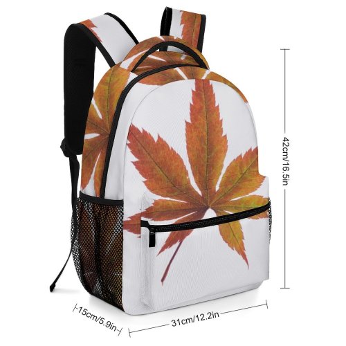 yanfind Children's Backpack Autumn Leaf Maple Design Season Fall Leaves Preschool Nursery Travel Bag