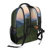 yanfind Children's Backpack Abies Field Tree Grass Rural Plant Fir Free Outdoors Farm Grassland Preschool Nursery Travel Bag
