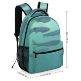 yanfind Children's Backpack Fish Lake Wild Underwater Aqua Marine Biology Turquoise Shoal Organism Azure Fin Preschool Nursery Travel Bag