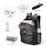 yanfind Children's Backpack Grass Fire Landscape Daylight Outdoors Flame Lamp Preschool Nursery Travel Bag