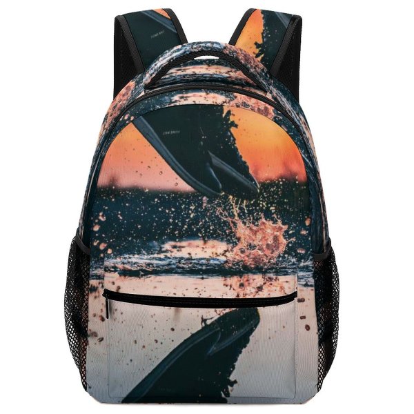 yanfind Children's Backpack Golden Dark H Sunset Landscape Evening Scenic Hour O Preschool Nursery Travel Bag