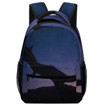 yanfind Children's Backpack Dark Monster Desert Landscape Evening Dinosaur Light Astronomy Outdoors Reptile Starry Rex Preschool Nursery Travel Bag