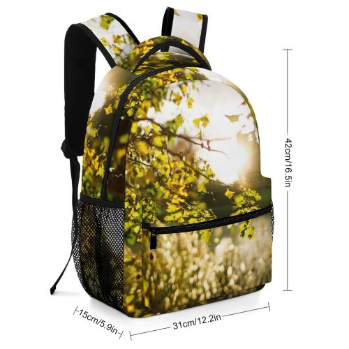 yanfind Children's Backpack England Landscape Sunlight Plant Pictures Tree Light Warmth Sunshine Dream Preschool Nursery Travel Bag