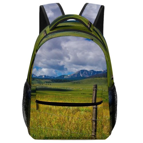 yanfind Children's Backpack Field Grassland Outdoors Countryside Farm Meadow Rural Scenery Land   Landscape Preschool Nursery Travel Bag