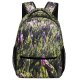 yanfind Children's Backpack  Flower Birds Australia  Purple Crocus Plant Sydneynature Jar Potted Pottery Preschool Nursery Travel Bag