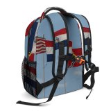 yanfind Children's Backpack Flags Usa Missouri City State Stripes Flag Sky United States Preschool Nursery Travel Bag