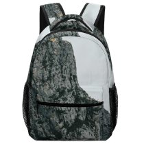 yanfind Children's Backpack Cliff Outdoors Grey Ocean Sea Creative Commons Preschool Nursery Travel Bag
