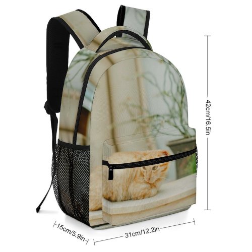 yanfind Children's Backpack Retro Architecture Outdoors Rustic Street Family Flower Portrait Wood  Abandoned Window Preschool Nursery Travel Bag