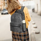 yanfind Children's Backpack Dark Design Orderly Tiles Abstract Wall Grey Retro Art Youtube Preschool Nursery Travel Bag