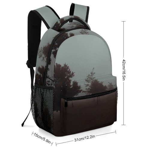 yanfind Children's Backpack Fog Outdoors Mist Scarborough Toronto  Tree HQ Widescreen Autumn Fall Morning Preschool Nursery Travel Bag