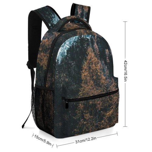 yanfind Children's Backpack Abies Rieserferner Pine Plant Forest Creative Spruce Dying Pictures Snow Tree Preschool Nursery Travel Bag