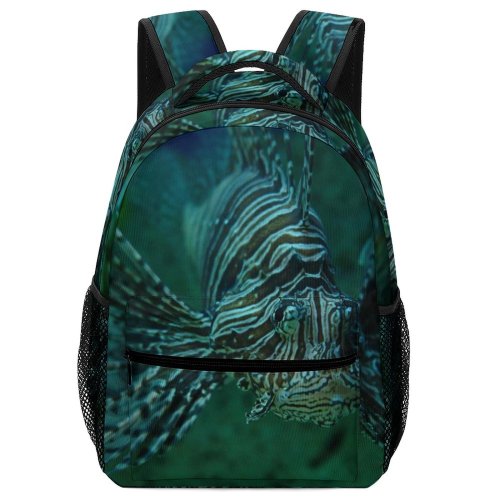 yanfind Children's Backpack Fish Aqua Aqarium Sea Ocean Fishing Nemo Summer Visit Educational Lionfish Marine Preschool Nursery Travel Bag
