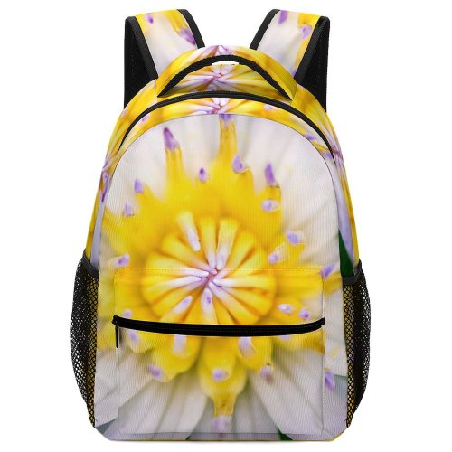 yanfind Children's Backpack Flower Macro Petal  Flora Plant Colorful Pastel Center Bokeh Purple Dahlia Preschool Nursery Travel Bag