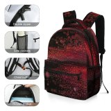 yanfind Children's Backpack Canvas Outdoors Art Abstract Ornament  Fractal Graphics Rug Texture Preschool Nursery Travel Bag