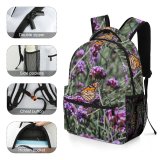 yanfind Children's Backpack Butterfly Insect Monarch Invertebrate Bee Honey Plant Flower  Public Domain Preschool Nursery Travel Bag