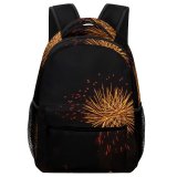 yanfind Children's Backpack Fireworks Firecrackers Flares Pyrotechnics Lighting Effects Sosnowiec Days Darkness Midnight Night Diwali Preschool Nursery Travel Bag