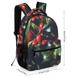 yanfind Children's Backpack  Bokeh Focus Freshness Berries Fruit Field  Prickly Leaves  Depth Preschool Nursery Travel Bag