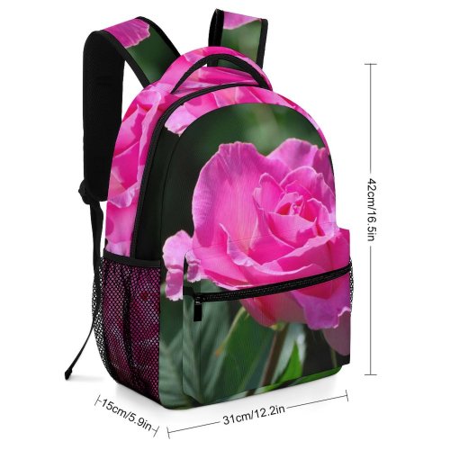 yanfind Children's Backpack  Flower Plant Rose Geranium Magenta Stock Preschool Nursery Travel Bag