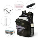 yanfind Children's Backpack Flower Plant  Flora Rose Grey Petal Bloom Carnation Dark Closeup Quiet Preschool Nursery Travel Bag