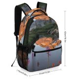 yanfind Children's Backpack Abies Scenery Range Tree  Wilderness Plant Fir Free Basin Stock Preschool Nursery Travel Bag