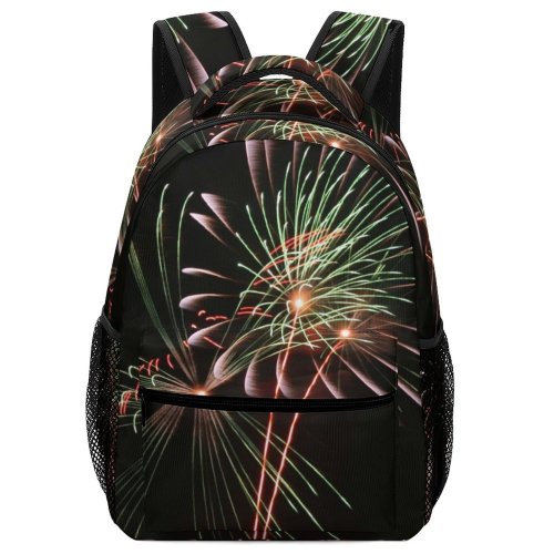 yanfind Children's Backpack Fireworks Japan Tripod Night Matsudo Midnight Diwali Darkness Event Festival Year's Eve Preschool Nursery Travel Bag