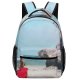 yanfind Children's Backpack Dress Lifestyle Girl Beautiful Sand Vacation Sunlight Sunset Daylight Travel Barefoot Leisure Preschool Nursery Travel Bag