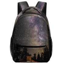 yanfind Children's Backpack Dark Astrology Travel Milky Space Light Galaxy Cosmos Stellar Building Astronomy Outdoors Preschool Nursery Travel Bag