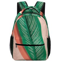 yanfind Children's Backpack Freshness Focus Big Leaf Dark Light Preschool Nursery Travel Bag
