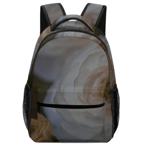 yanfind Children's Backpack Flower Plant  Rose Grey Bud Sprout Petal Snow Winter Halloween Summer Preschool Nursery Travel Bag