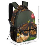 yanfind Children's Backpack Butterfly Insect Invertebrate Monarch Lake Atitlán Guatemala Wing Flower Insects  Plant Preschool Nursery Travel Bag