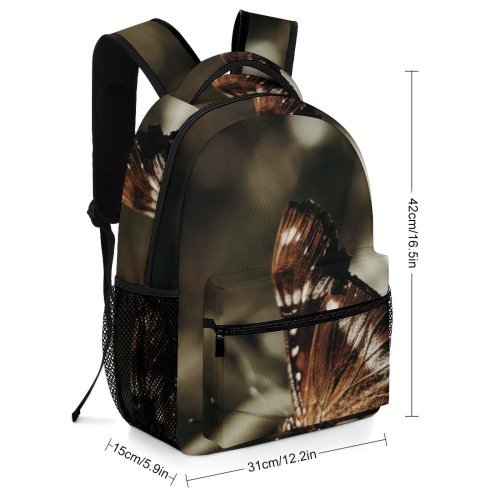 yanfind Children's Backpack Butterfly Insect Invertebrate Bee Honey Monarch Beauty Creature  Birds Grey Preschool Nursery Travel Bag