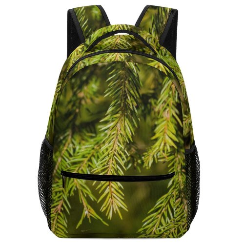 yanfind Children's Backpack Landscape Sunlight Abies Pine Plant Spruce Branch Pictures Tree Season Preschool Nursery Travel Bag