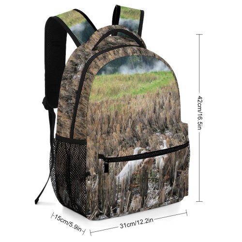 yanfind Children's Backpack Asian Bali Ubud Traditional Tropical Trees Agriculture Aquaculture Rice Riceplantation Plantation Plant Preschool Nursery Travel Bag