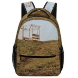 yanfind Children's Backpack Field Slope Hill Savanna Grass Mound Activities Rural Plant Ground Preschool Nursery Travel Bag