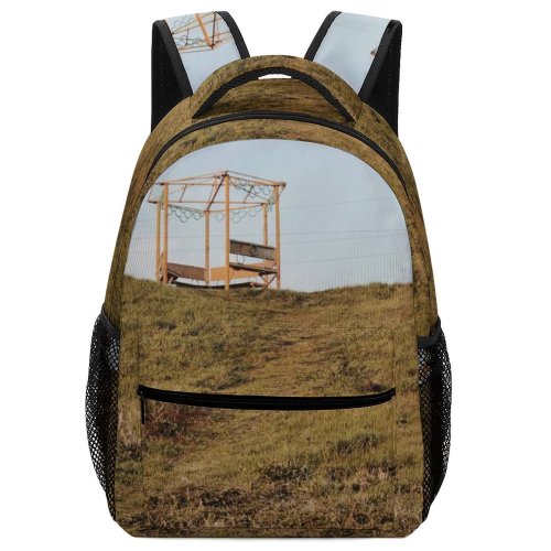 yanfind Children's Backpack Field Slope Hill Savanna Grass Mound Activities Rural Plant Ground Preschool Nursery Travel Bag