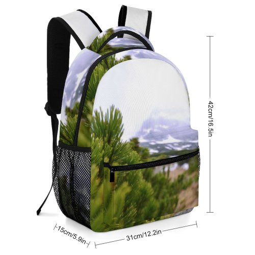 yanfind Children's Backpack Abies Pine Plant Pictures Tree Fir Rila Leaves Malyovitsa Hiking Preschool Nursery Travel Bag