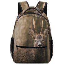 yanfind Children's Backpack Outdoors Deer Wildlife Antler Preschool Nursery Travel Bag