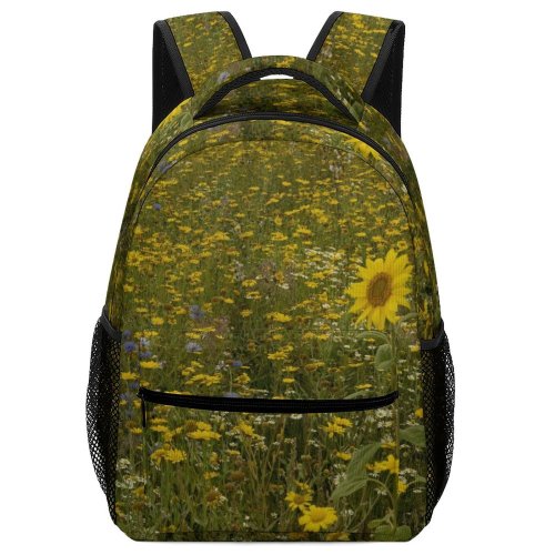 yanfind Children's Backpack Field Outdoors Grassland Meadow Plant  Flower Countryside Farm Rural Alton Hampshire Preschool Nursery Travel Bag