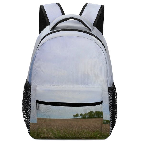 yanfind Children's Backpack Grassland Field Outdoors Land Grass Plant Countryside Sea Ocean Sky Shoreline Vegetation Preschool Nursery Travel Bag