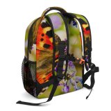 yanfind Children's Backpack Birds Insect Invertebrate Butterfly Monarch Bee Honey Plant  Flower Pollen Preschool Nursery Travel Bag