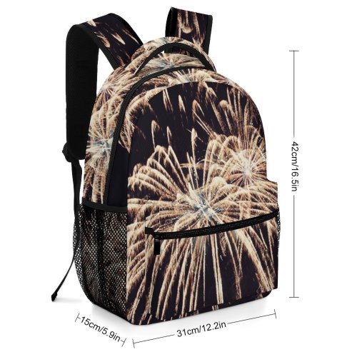 yanfind Children's Backpack Festival Beautiful Illuminated Lights Fireworks Explode Evening Explosion Flash Eve Celebrate Preschool Nursery Travel Bag