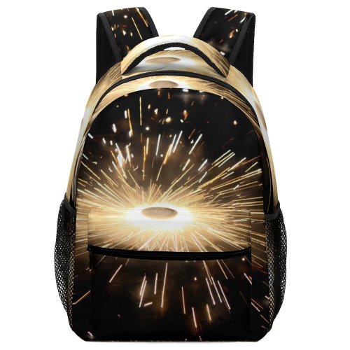 yanfind Children's Backpack Fireworks Ground Spinners Abstract Celebrate Charkhi Diwali Fire Flash Fun Wheels Preschool Nursery Travel Bag