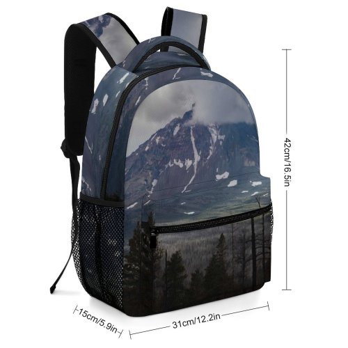 yanfind Children's Backpack Abies Range Tree Slope  Sunlight Domain Plant Fir Public Preschool Nursery Travel Bag