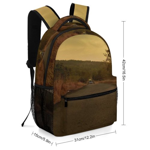 yanfind Children's Backpack  Light Road Asphalt Tarmac Outdoors Sunlight Kumbhavde Tar Kumbhavade Maharashtra India Preschool Nursery Travel Bag