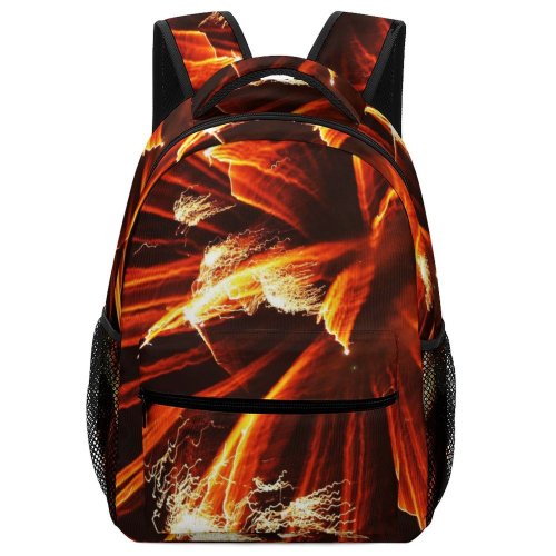 yanfind Children's Backpack Fireworks Lights Sparkle Explosion Light Weird Sky Fun Th July Event Fte Preschool Nursery Travel Bag