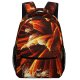 yanfind Children's Backpack Fireworks Lights Sparkle Explosion Light Weird Sky Fun Th July Event Fte Preschool Nursery Travel Bag